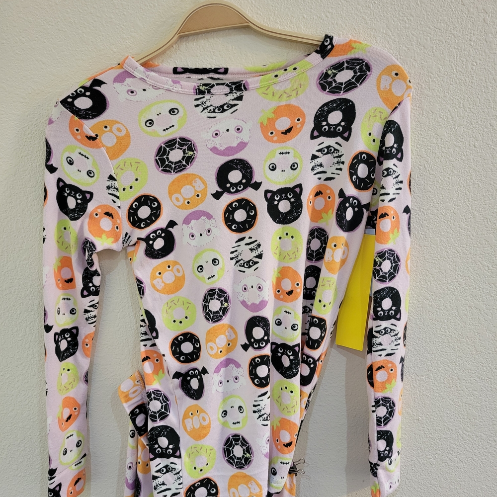 Cat & Jack Halloween Donut Girls Sleepwear - Long Sleeve And Pants Set Size 12